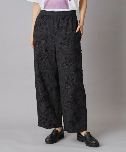 DRESSTERIOR / ドレステリア パンツ | 3Dエンブロイダリーイージーパンツ（ブラック(019)）