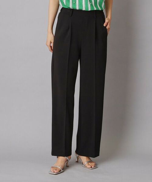 DRESSTERIOR / ドレステリア パンツ | センタープレスジョーゼットパンツ（ブラック(019)）