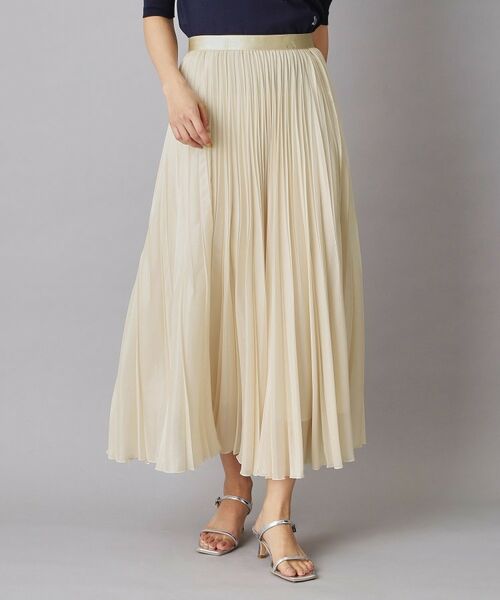 DRESSTERIOR / ドレステリア ロング・マキシ丈スカート | ウォッシャブルブライトプリーツスカート（ライトベージュ(051)）