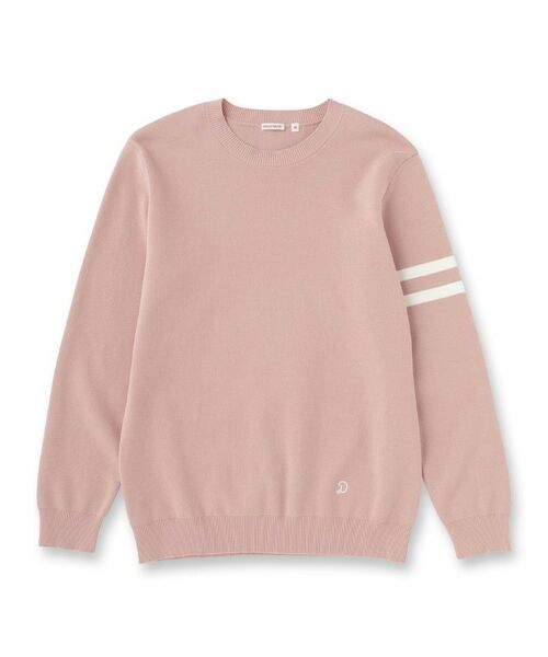 DRESSTERIOR / ドレステリア ニット・セーター | コットンスムース アームラインクルーネック（ピンク(071)）