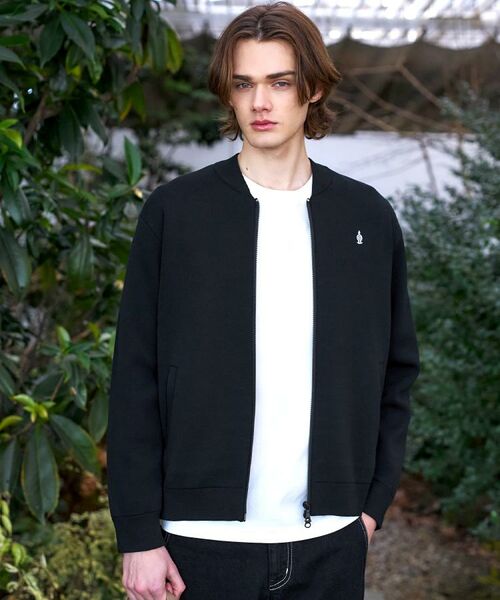 DRESSTERIOR / ドレステリア レザーブルゾン・ジャケット | スプリング ニットブルゾン（ブラック(019)）