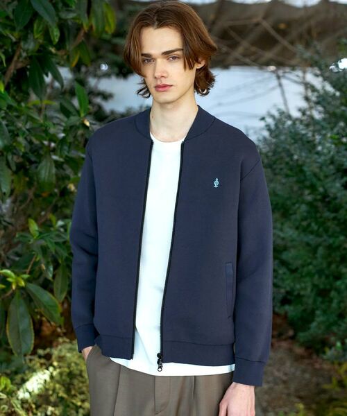 DRESSTERIOR / ドレステリア レザーブルゾン・ジャケット | スプリング ニットブルゾン（ネイビー(094)）