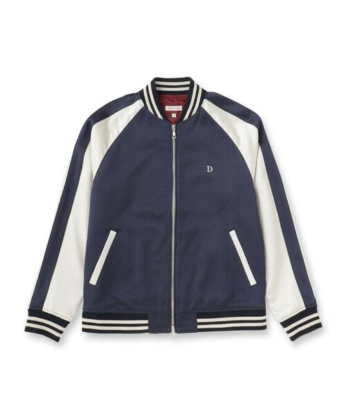 DRESSTERIOR / ドレステリア レザーブルゾン・ジャケット | ラビット刺繍 スカジャン（ブルー(093)）