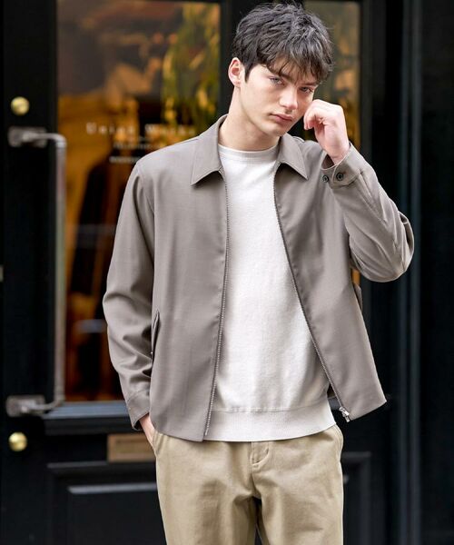 DRESSTERIOR / ドレステリア レザーブルゾン・ジャケット | ウール混ハリントンジャケット | 詳細13