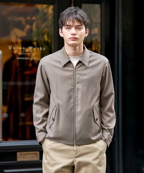 DRESSTERIOR / ドレステリア レザーブルゾン・ジャケット | ウール混ハリントンジャケット | 詳細16