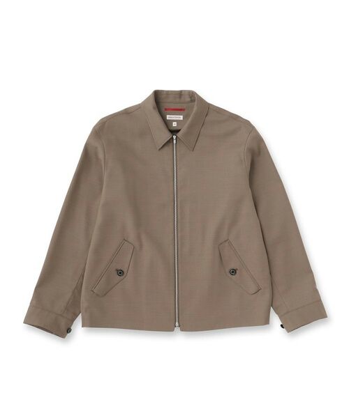 DRESSTERIOR / ドレステリア レザーブルゾン・ジャケット | ウール混ハリントンジャケット（トープ(054)）