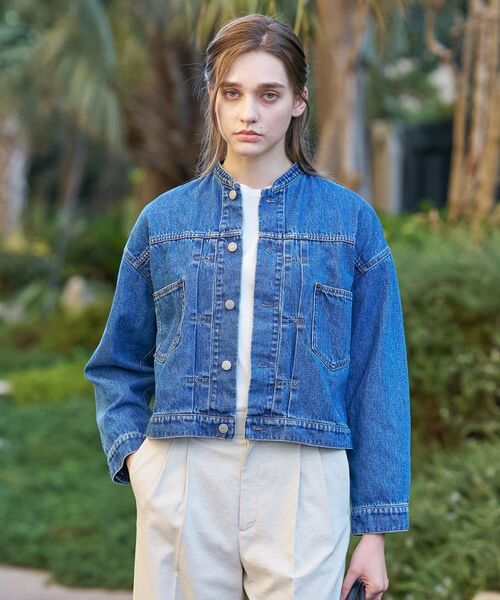 DRESSTERIOR / ドレステリア Gジャン・デニムジャケット | ヴィンテージバンドカラーGジャン(ブルー(092))