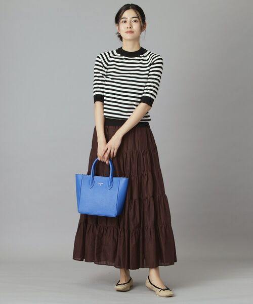 DRESSTERIOR / ドレステリア ニット・セーター | コットンシルクボーダーハーフスリーブニット | 詳細10