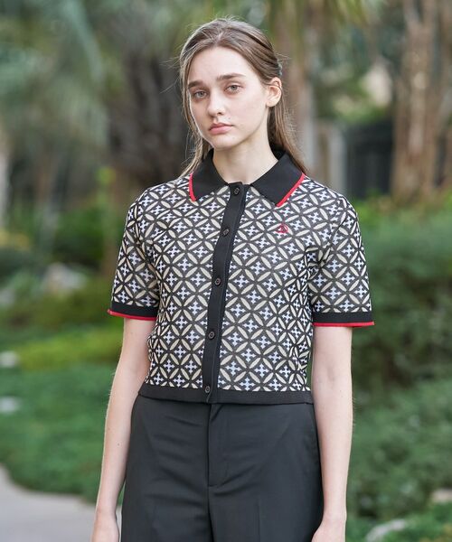 DRESSTERIOR / ドレステリア ニット・セーター | オーバーラップサークルポロニット | 詳細1