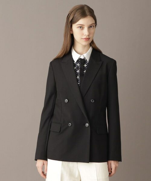 DRESSTERIOR / ドレステリア テーラードジャケット | ピークドダブルライトストレッチジャケット | 詳細1