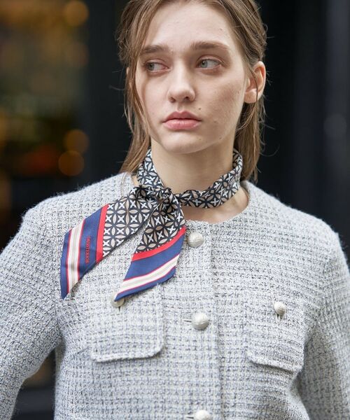 DRESSTERIOR / ドレステリア ノーカラージャケット | ラメミックスツイードジャケット | 詳細13