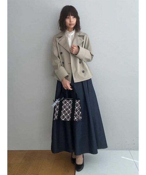 DRESSTERIOR / ドレステリア トレンチコート | 【ウォッシャブル/撥水素材】Aラインショートトレンチジャケット | 詳細26