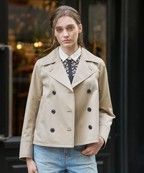 DRESSTERIOR / ドレステリア トレンチコート | Aラインショートトレンチコート（ベージュ(052)）