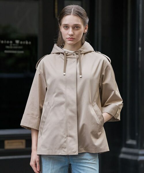 DRESSTERIOR / ドレステリア レザーブルゾン・ジャケット | Aラインモッズコート（ベージュ(052)）
