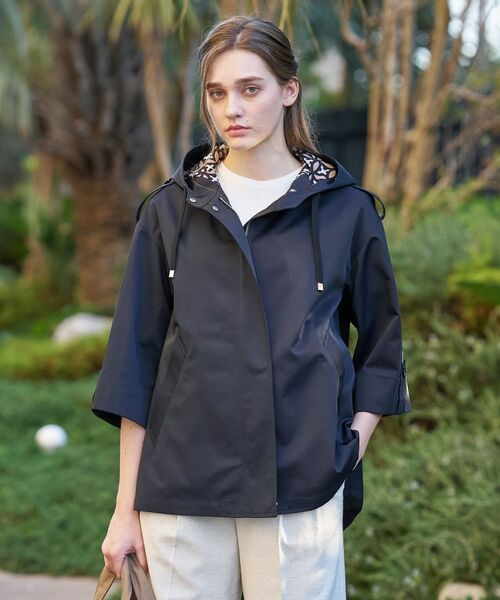 DRESSTERIOR / ドレステリア レザーブルゾン・ジャケット | Aラインモッズコート（ネイビー(094)）