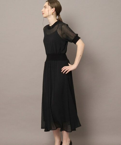 DRESSTERIOR / ドレステリア ロング・マキシ丈ワンピース | ドットカットジャカードハーフスリーブ | 詳細16