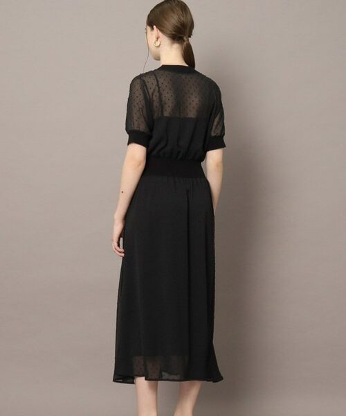 DRESSTERIOR / ドレステリア ロング・マキシ丈ワンピース | ドットカットジャカードハーフスリーブ | 詳細8