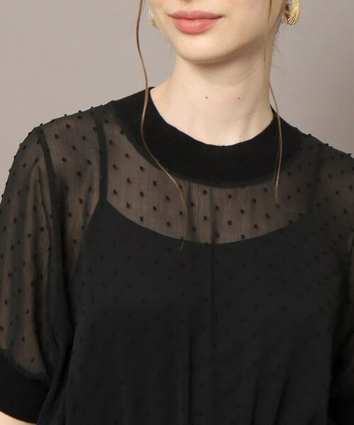 DRESSTERIOR / ドレステリア ロング・マキシ丈ワンピース | ドットカットジャカードハーフスリーブ | 詳細9