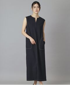 DRESSTERIOR / ドレステリア ロング・マキシ丈ワンピース | リネンツイードライクウォッシャブルIラインワンピース