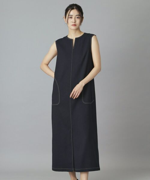 DRESSTERIOR / ドレステリア ロング・マキシ丈ワンピース | リネンツイードライクウォッシャブルIラインワンピース | 詳細15