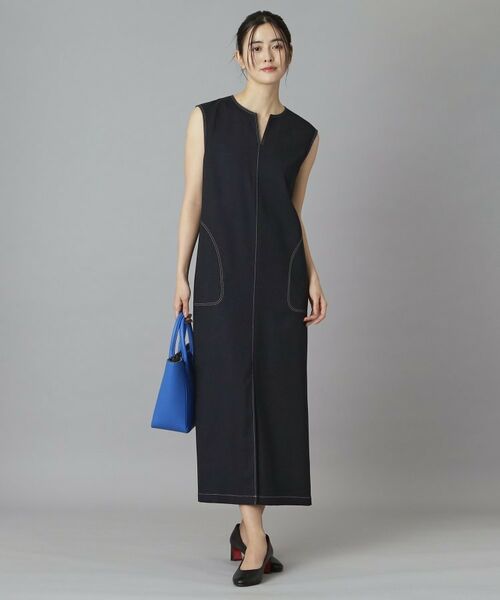 DRESSTERIOR / ドレステリア ロング・マキシ丈ワンピース | リネンツイードライクウォッシャブルIラインワンピース | 詳細17
