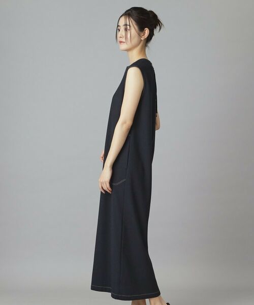 DRESSTERIOR / ドレステリア ロング・マキシ丈ワンピース | リネンツイードライクウォッシャブルIラインワンピース | 詳細3