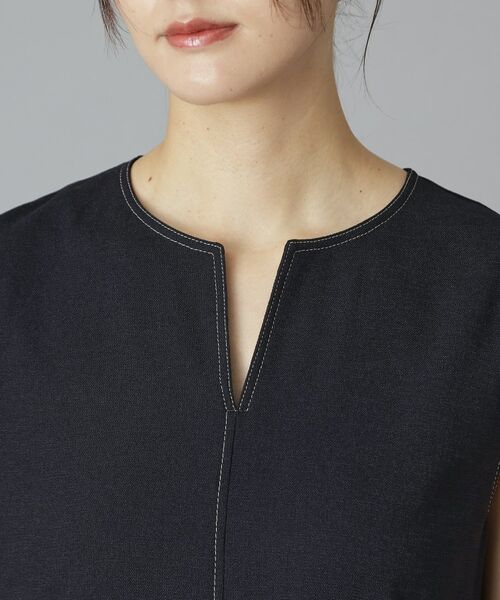 DRESSTERIOR / ドレステリア ロング・マキシ丈ワンピース | リネンツイードライクウォッシャブルIラインワンピース | 詳細5