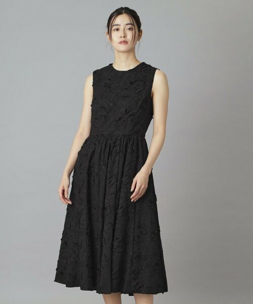 DRESSTERIOR / ドレステリア ロング・マキシ丈ワンピース | 3Dエンブロイダリーワンピース（ブラック(019)）