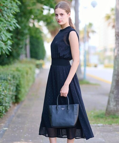 DRESSTERIOR / ドレステリア ロング・マキシ丈ワンピース | 【通勤・行事対応可能/洗える】フィルムドットワンピース | 詳細10