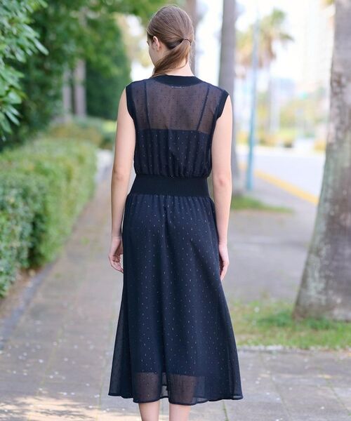 DRESSTERIOR / ドレステリア ロング・マキシ丈ワンピース | 【通勤・行事対応可能/洗える】フィルムドットワンピース | 詳細11