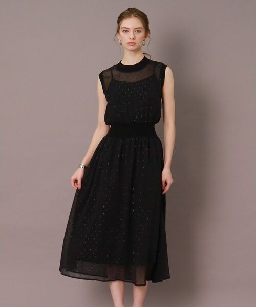 DRESSTERIOR / ドレステリア ロング・マキシ丈ワンピース | 【通勤・行事対応可能/洗える】フィルムドットワンピース | 詳細19