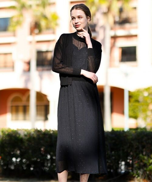 DRESSTERIOR / ドレステリア ロング・マキシ丈ワンピース | 【通勤・行事対応可能/洗える】フィルムドットワンピース | 詳細27