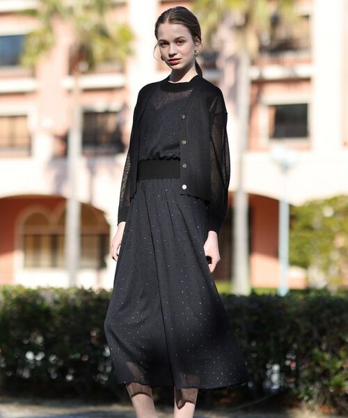 DRESSTERIOR / ドレステリア ロング・マキシ丈ワンピース | 【通勤・行事対応可能/洗える】フィルムドットワンピース | 詳細28