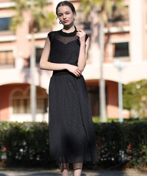 DRESSTERIOR / ドレステリア ロング・マキシ丈ワンピース | 【通勤・行事対応可能/洗える】フィルムドットワンピース | 詳細7