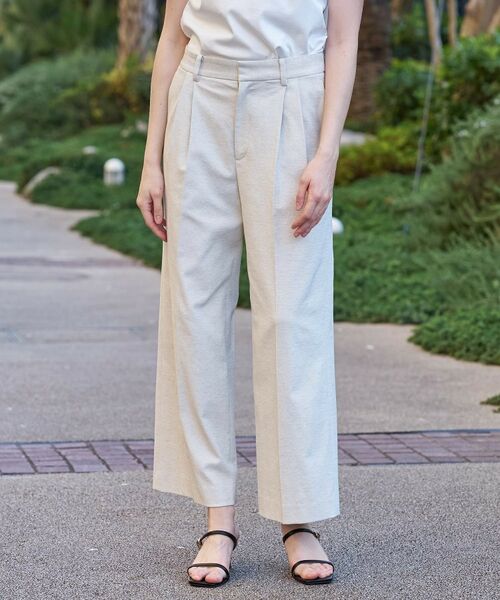 DRESSTERIOR / ドレステリア パンツ | リネンブレンドオックスストレートパンツ | 詳細2