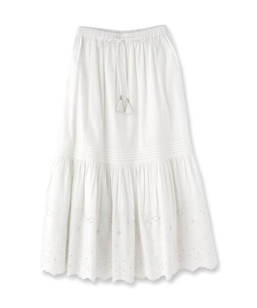 DRESSTERIOR / ドレステリア ロング・マキシ丈スカート | ウォッシャブルカットワークエンブロ | 詳細1
