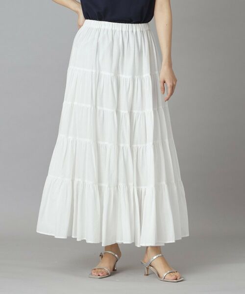 DRESSTERIOR / ドレステリア ロング・マキシ丈スカート | コットンボイルティアードスカート | 詳細8