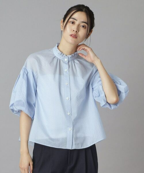 DRESSTERIOR / ドレステリア シャツ・ブラウス | シアーストライプスタンドフリルボリューム | 詳細19