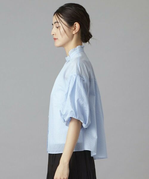 DRESSTERIOR / ドレステリア シャツ・ブラウス | シアーストライプスタンドフリルボリューム | 詳細22