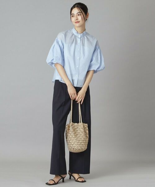 DRESSTERIOR / ドレステリア シャツ・ブラウス | シアーストライプスタンドフリルボリューム | 詳細24