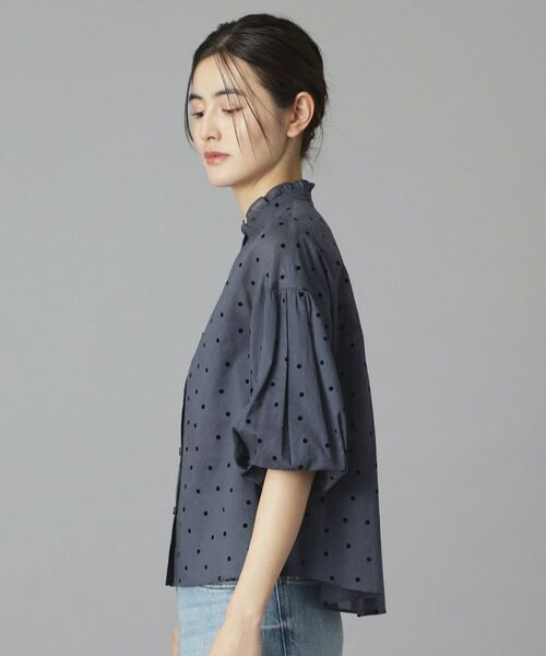 DRESSTERIOR / ドレステリア シャツ・ブラウス | フロッキードットボリュームスリーブ | 詳細3
