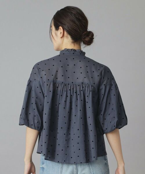 DRESSTERIOR / ドレステリア シャツ・ブラウス | フロッキードットボリュームスリーブ | 詳細4