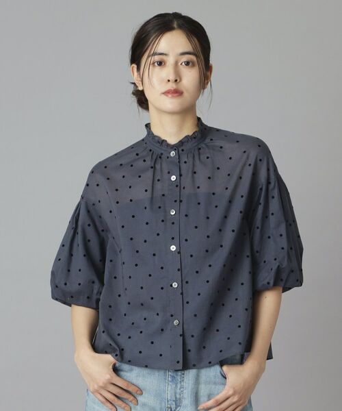 DRESSTERIOR / ドレステリア シャツ・ブラウス | フロッキードットボリュームスリーブ | 詳細8