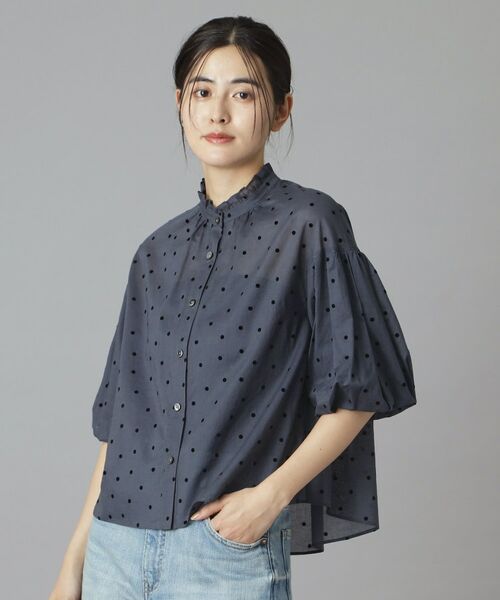 DRESSTERIOR / ドレステリア シャツ・ブラウス | フロッキードットボリュームスリーブ | 詳細9