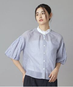 DRESSTERIOR / ドレステリア シャツ・ブラウス | ロンドンストライプクレリックブラウス