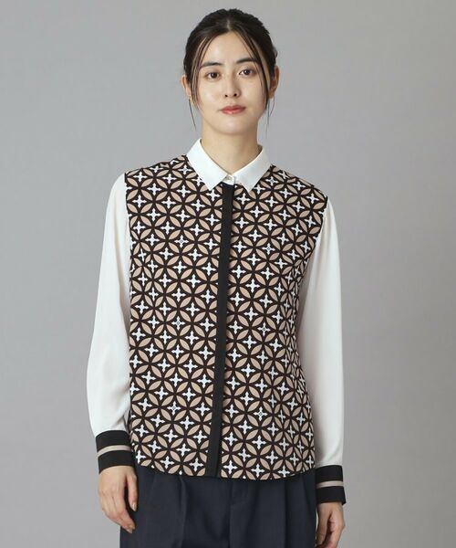 DRESSTERIOR / ドレステリア シャツ・ブラウス | オーバーラップサークルコンビシャツ | 詳細2