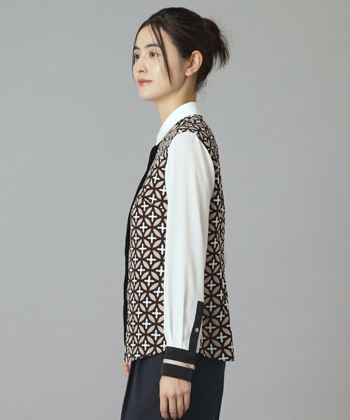 DRESSTERIOR / ドレステリア シャツ・ブラウス | オーバーラップサークルコンビシャツ | 詳細3