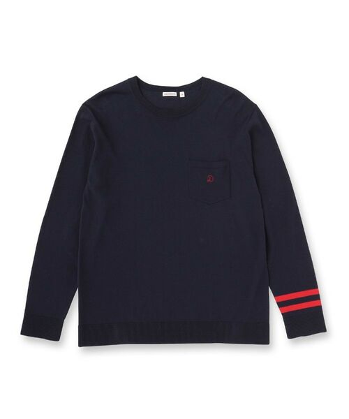 DRESSTERIOR / ドレステリア ニット・セーター | コットンシルク クルーニット（ネイビー(094)）