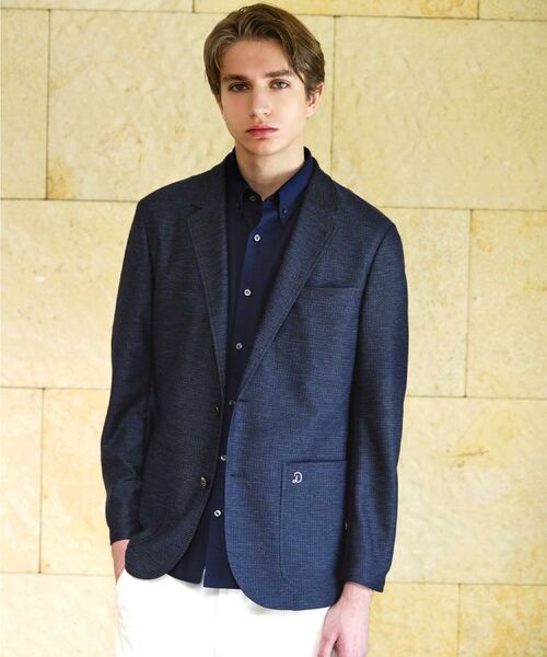 DRESSTERIOR / ドレステリア テーラードジャケット | 鹿の子 コンフォータブルジャケット（ネイビー(094)）