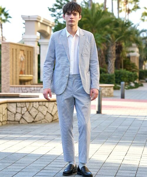 DRESSTERIOR / ドレステリア テーラードジャケット | COOLMAX シアサッカー サマージャケット | 詳細1